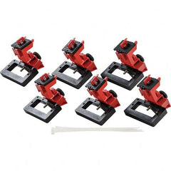Brady - Pack of 6 Universal Circuit Breaker Lockouts - Apex Tool & Supply