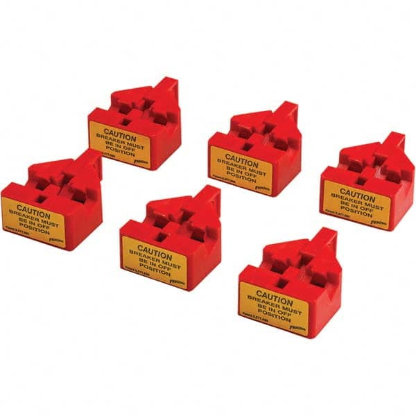 Brady - Pack of 6 Multi-Pole Circuit Breaker Lockouts - Apex Tool & Supply