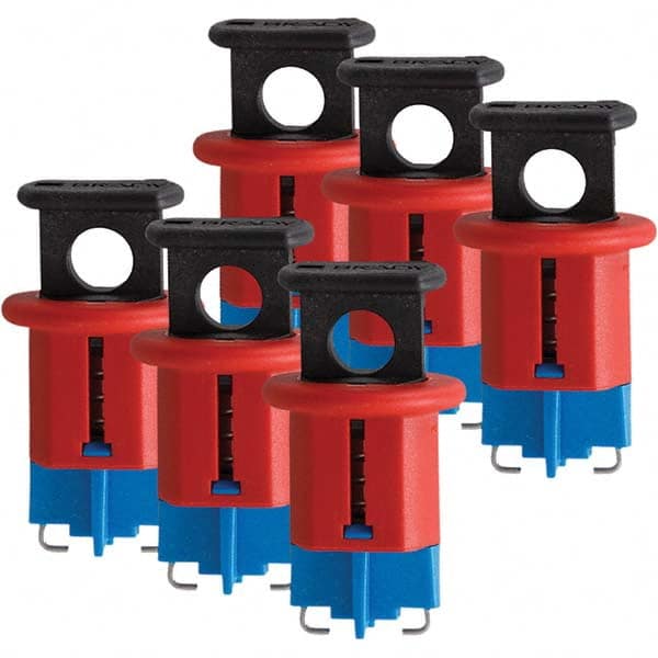 Brady - Pack of 6 Universal Miniature Circuit Breaker Lockouts - Apex Tool & Supply