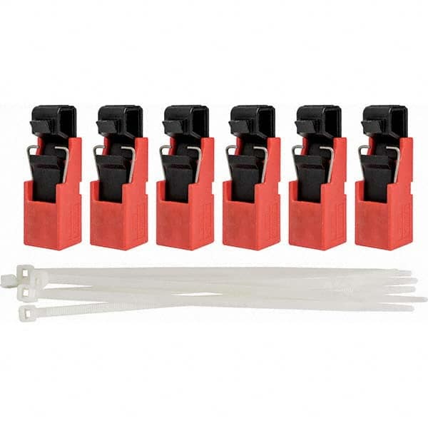 Brady - Pack of 6 Single-Pole Circuit Breaker Lockouts - Apex Tool & Supply
