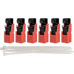 Brady - Pack of 6 Single-Pole Circuit Breaker Lockouts - Apex Tool & Supply