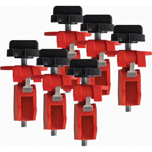 Brady - Pack of 6 Universal Miniature Circuit Breaker Lockouts - Apex Tool & Supply