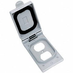 Hubbell Wiring Device-Kellems - Weatherproof Box Covers Cover Shape: Rectangle Number of Holes in Outlet: 1 - Apex Tool & Supply