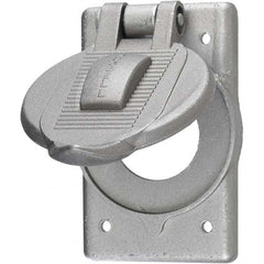 Hubbell Wiring Device-Kellems - Weatherproof Box Covers Cover Shape: Round Number of Holes in Outlet: 1 - Apex Tool & Supply