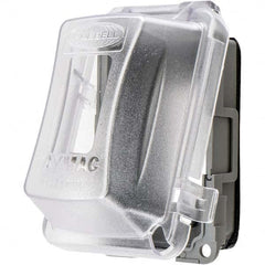 Hubbell Wiring Device-Kellems - Weatherproof Box Covers Cover Shape: Rectangle Number of Holes in Outlet: 1 - Apex Tool & Supply