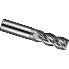 SGS - 25mm, 2.48" LOC, 0.984" Shank Diam, 5.118" OAL, 4 Flute, Solid Carbide Square End Mill - Apex Tool & Supply