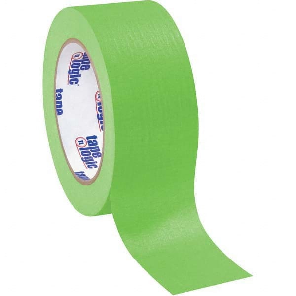 Tape Logic - Pack of (12), 60 Yd Rolls 2" Light Green Crepe Paper Masking Tape - Apex Tool & Supply