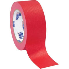 Tape Logic - Pack of (12), 60 Yd Rolls 2" Red Crepe Paper Masking Tape - Apex Tool & Supply