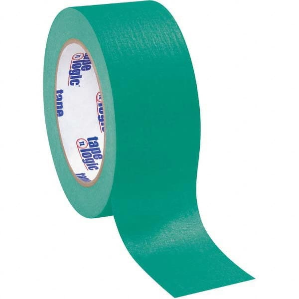 Tape Logic - Pack of (12), 60 Yd Rolls 2" Green Crepe Paper Masking Tape - Apex Tool & Supply