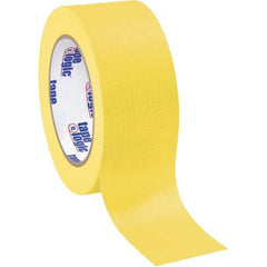 Tape Logic - Pack of (12), 60 Yd Rolls 2" Yellow Crepe Paper Masking Tape - Apex Tool & Supply