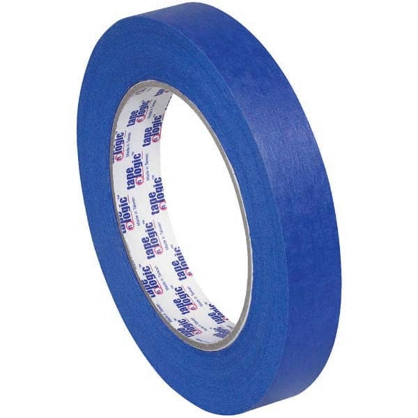 Tape Logic - Pack of (12), 3/4" x 60 Yd Rolls of Blue Crepe Paper Painter's Tape - Apex Tool & Supply