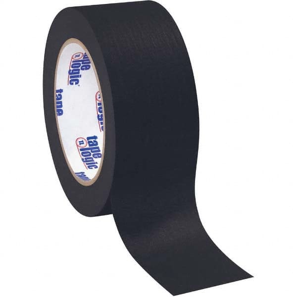 Tape Logic - Pack of (12), 60 Yd Rolls 2" Black Crepe Paper Masking Tape - Apex Tool & Supply