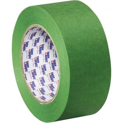 Tape Logic - Pack of (12), 60 Yd Rolls 2" Green Crepe Paper Painter's Tape - Apex Tool & Supply