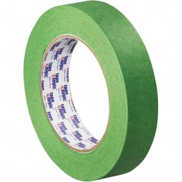 Tape Logic - Pack of (12), 60 Yd Rolls 1" Green Crepe Paper Painter's Tape - Apex Tool & Supply