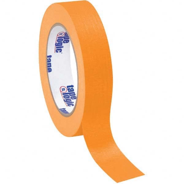 Tape Logic - Pack of (12), 60 Yd Rolls 1" Orange Crepe Paper Masking Tape - Apex Tool & Supply