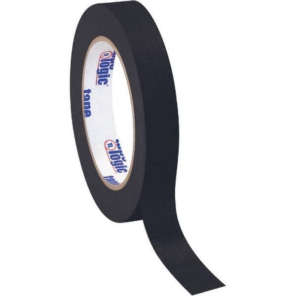 Tape Logic - Pack of (12), 60 Yd Rolls 3/4" Black Crepe Paper Masking Tape - Apex Tool & Supply