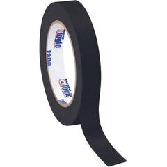 Tape Logic - Pack of (12), 60 Yd Rolls 3/4" Black Crepe Paper Masking Tape - Apex Tool & Supply