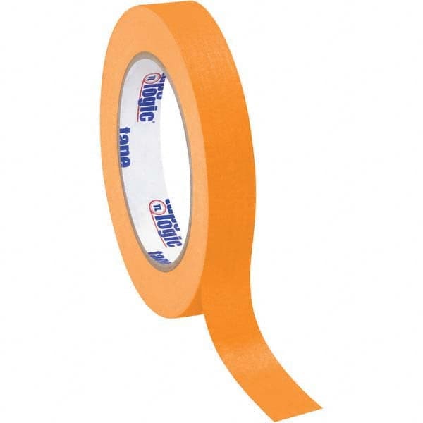 Tape Logic - Pack of (12), 60 Yd Rolls 3/4" Orange Crepe Paper Masking Tape - Apex Tool & Supply