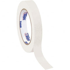 Tape Logic - Pack of (12), 60 Yd Rolls 3/4" White Crepe Paper Masking Tape - Apex Tool & Supply