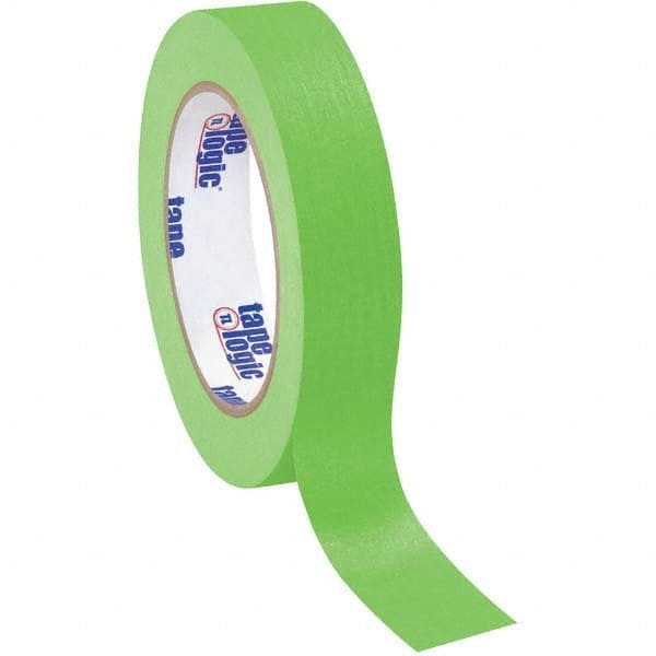 Tape Logic - Pack of (12),60 Yd Rolls 1" Light Green Crepe Paper Masking Tape - Apex Tool & Supply