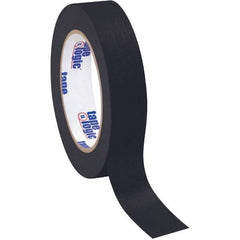Tape Logic - Pack of (12), 60 Yd Rolls 1" Black Crepe Paper Masking Tape - Apex Tool & Supply