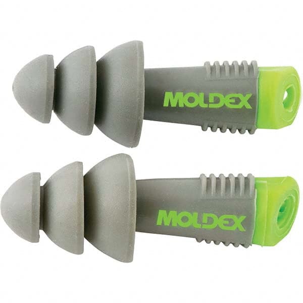 Moldex - 200 1-Pack Pairs Reusable Uncorded 27 dB Flanged Earplugs - Apex Tool & Supply