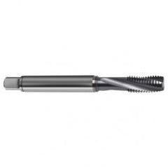 M8x1.25 4HX 3-Flute Cobalt Semi-Bottoming 15 degree Spiral Flute Tap-TiCN - Apex Tool & Supply