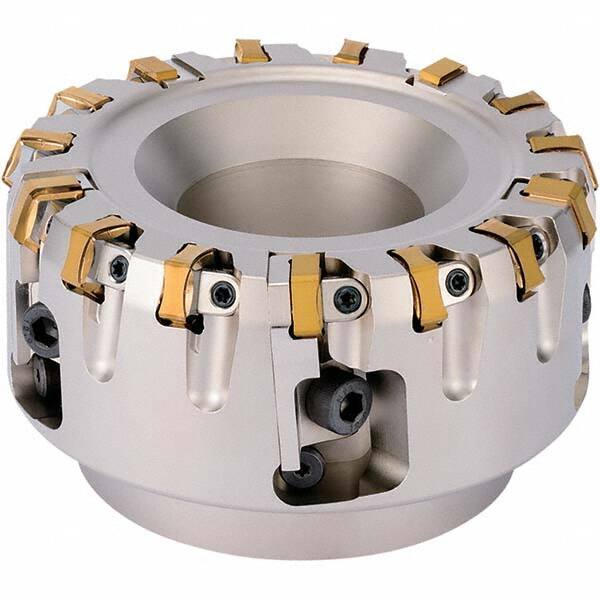 Kyocera - Indexable Square-Shoulder Face Mills Cutting Diameter (mm): 250.00 Arbor Hole Diameter (mm): 60.00 - Apex Tool & Supply