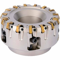 Kyocera - Indexable Square-Shoulder Face Mills Cutting Diameter (mm): 125.00 Arbor Hole Diameter (Inch): 1-1/2 - Apex Tool & Supply