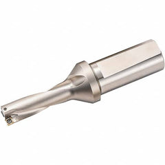 Kyocera - 8.7402" Max Drill Depth, 6xD, 1.4567" Diam, Indexable Insert Drill - Apex Tool & Supply