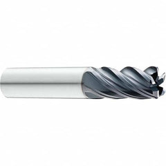 SGS - 1" Diam, Variable Pitch, 2" LOC, 5 Flute Solid Carbide Roughing Corner Radius End Mill - Apex Tool & Supply