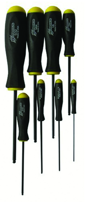 8PC BSX8S BALL END SCREWDRIVER SET - Apex Tool & Supply