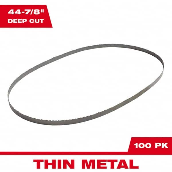 Milwaukee Tool - 44-7/8" x 1/2" x 0.02" 14-18 TPI Bi-Metal Portable Band Saw Blade - Apex Tool & Supply