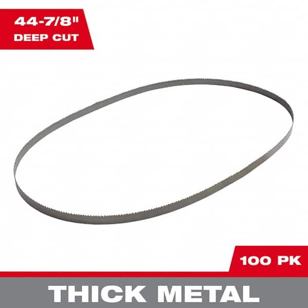 Milwaukee Tool - 44-7/8" x 1/2" x 0.02" 10-14 TPI Bi-Metal Portable Band Saw Blade - Apex Tool & Supply