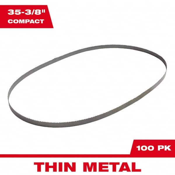 Milwaukee Tool - 35-3/8" x 1/2" x 0.02" 24 TPI Bi-Metal Portable Band Saw Blade - Apex Tool & Supply