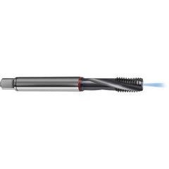 Guhring - 5/8-11 UNF 4 Flute 2BX Modified Bottoming Spiral Flute Tap - High Speed Steel, TiCN Finish, 4.3307" OAL, Right Hand Flute, Right Hand Thread, H6/H7, Series 4388 - Apex Tool & Supply