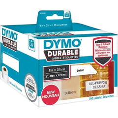 Dymo - Labels, Ribbons & Tapes Type: Shelving Labels Color: White - Apex Tool & Supply