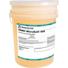 Master Fluid Solutions - TRIM MicroSol 455, 5 Gal Pail Cutting Fluid - Semisynthetic - Apex Tool & Supply