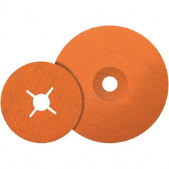 WALTER Surface Technologies - 6" Diam 7/8" Hole 36 Grit Fiber Disc - Ceramic - Apex Tool & Supply