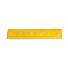 Ergo Advantage - 22" Long x 4" Wide x 1" Thick, Anti-Fatigue Modular Matting Anti-Fatigue Flooring - Female, 1 Interlocking Side, Yellow, For Dry Areas - Apex Tool & Supply