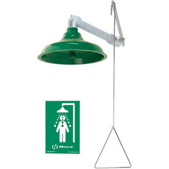 Haws - Plumbed Drench Showers Mount: Wall Mount Shower Head Material: Plastic - Apex Tool & Supply