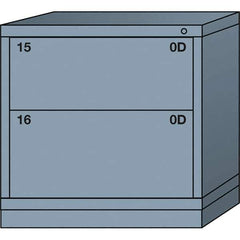 Lyon - 2 Drawer, Standard Table Height - Multiple Drawer Access Cabinet - Steel, 30" Wide x 28-1/4" Deep x 30-1/8" High, Dove Gray - Apex Tool & Supply
