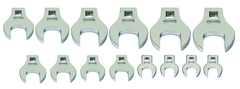14 Piece -3/8 Dr SAE Crowfoot Open End Wrench Set - Apex Tool & Supply