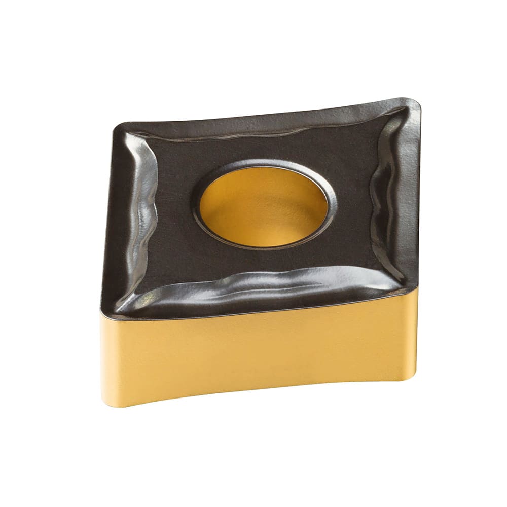 Turning Insert:  CNMG 12 04 04-MF 4415, TiCN, Al2O3 & TiN Finish,  Neutral,  0.0156″ Corner Radius,  N/A Series  CNMG-MF (ISO P)