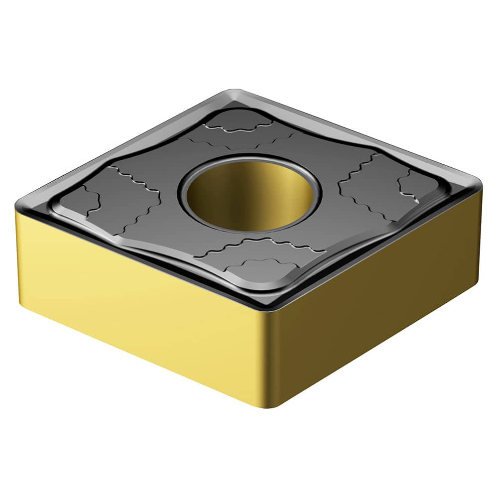 Turning Insert:  CNMG 12 04 08-PMC 4415, TiCN, Al2O3 & TiN Finish,  Neutral,  0.0313″ Corner Radius,  N/A Series  CNMG-PMC