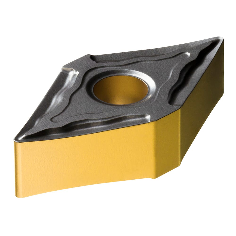 Turning Insert:  DNMG 15 04 04-MF 4425,  Solid Carbide TiCN, Al2O3 & TiN Finish,  Neutral,  0.0156″ Corner Radius,  N/A Series  DNMG-MF (ISO P)