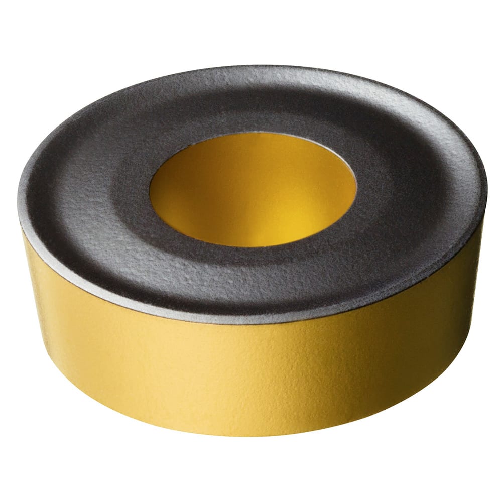 Turning Insert:  RCMX 16 06 00 4425,  Solid Carbide TiCN, Al2O3 & TiN Finish,  Neutral,  0.3150″ Corner Radius,  N/A Series  RCMX