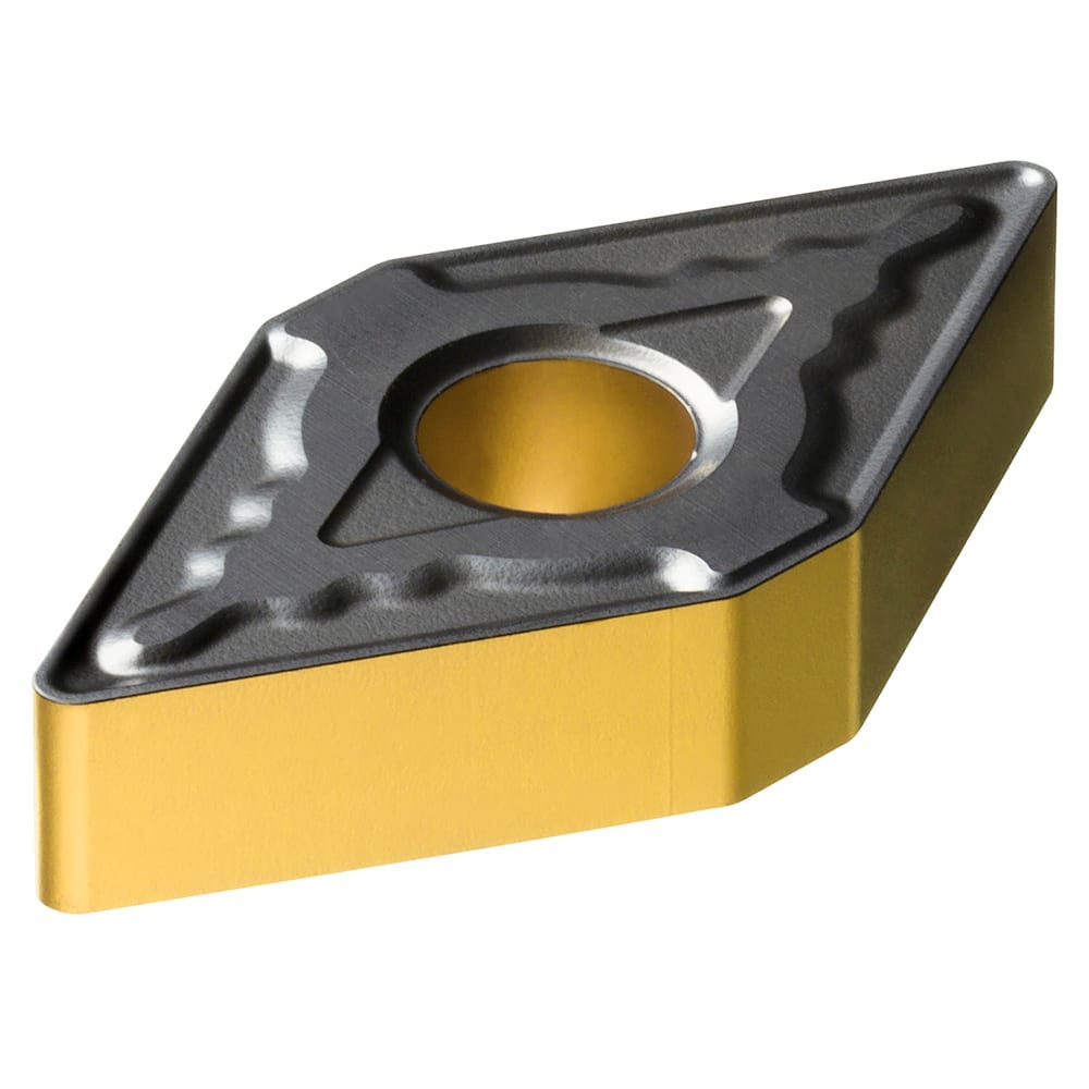 Turning Insert:  DNMG 15 06 08-MR 4415, TiCN, Al2O3 & TiN Finish,  Neutral,  0.0313″ Corner Radius,  N/A Series  DNMG-MR (ISO P)