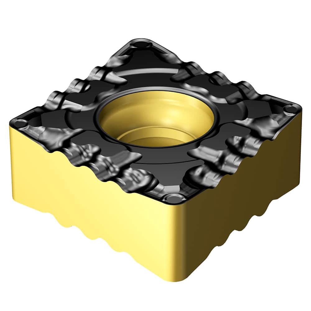 Turning Insert:  CNMU 12 04 08-PF 4415, TiCN, Al2O3 & TiN Finish,  Neutral,  0.0313″ Corner Radius,  N/A Series  CNMU-PF