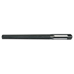 #9 STR / RHC HSS Straight Shank Straight Flute Taper Pin Reamer - Bright - Exact Industrial Supply